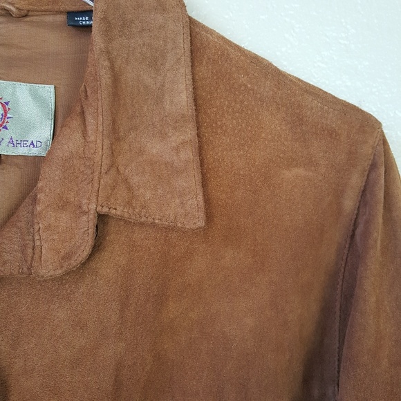 Territory Ahead 100% Leather Dress Country Farmcore Cottagecore Prairie 12 - Picture 4 of 8